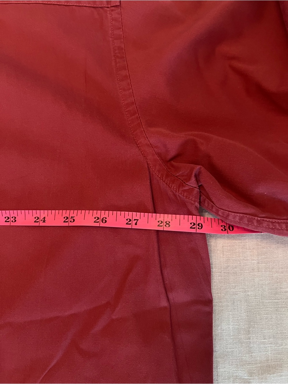 Croft&Barrow Red Button-Down - Picture 7 of 9